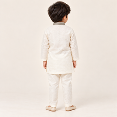 Aarush Textured Kurta Set | 6M-4Y