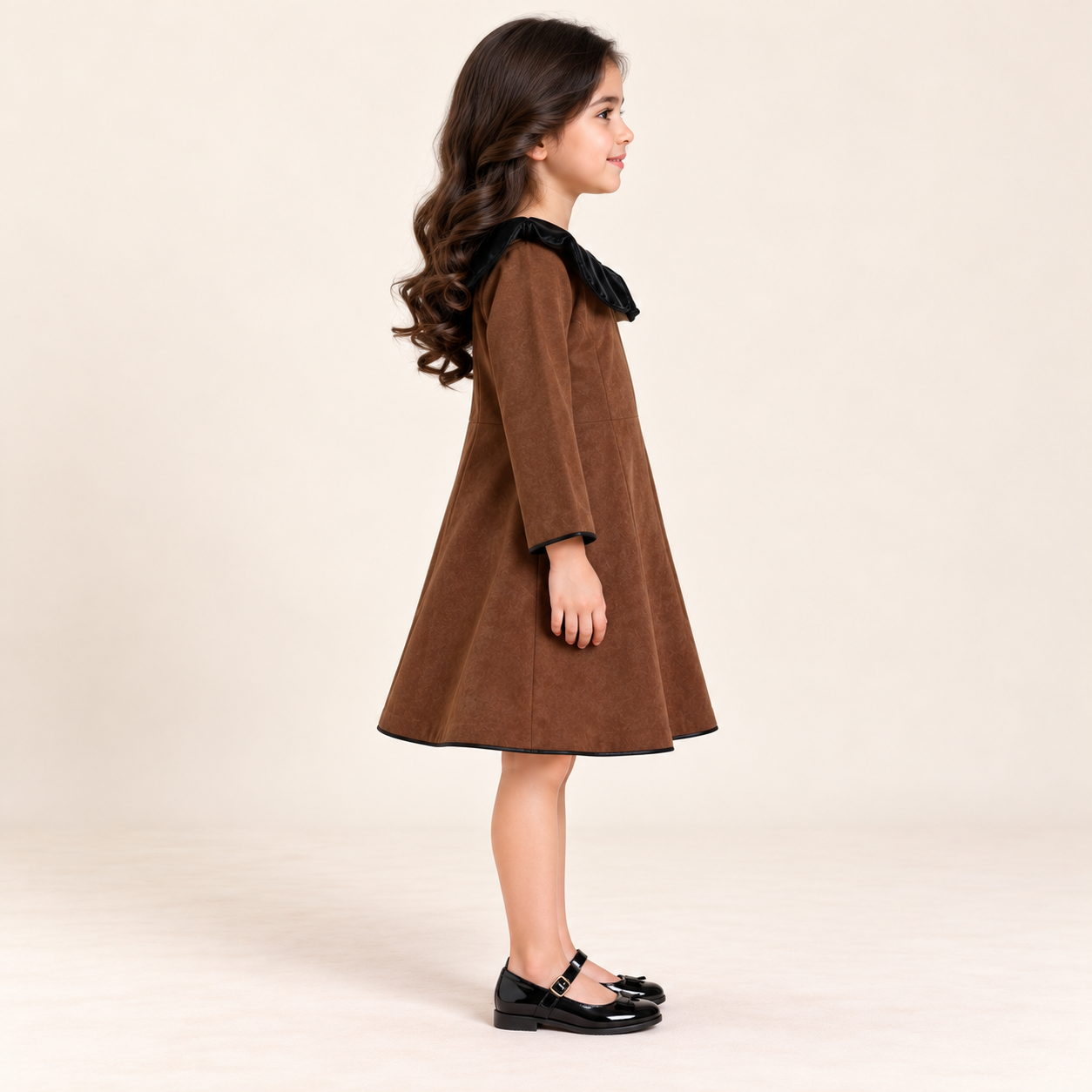 Velmora Collar A-Line Dress | 1-7Y