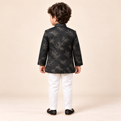 Zayir Leaf Jacquard Sherwani Set | NB-2Y