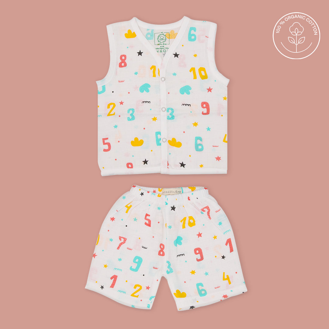 Count Down - Muslin Jabla and Shorts for Babies and Toddlers