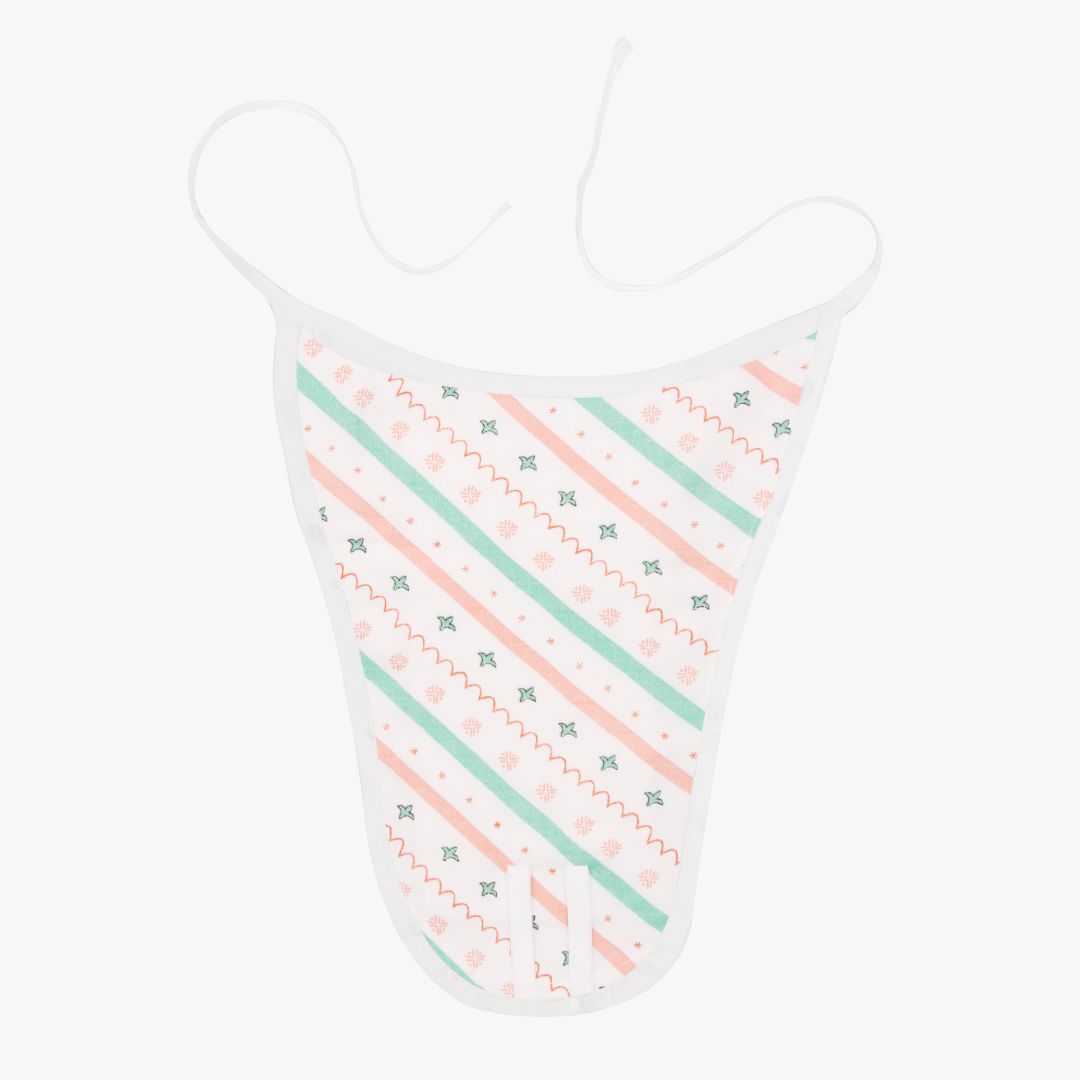 Muslin Matching Jablas and Nappies (6 + 6 Nappies) - Pack of 12 (Button and Knot)