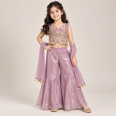 Sequin Élan Gharara set for Girls | 6-7Y