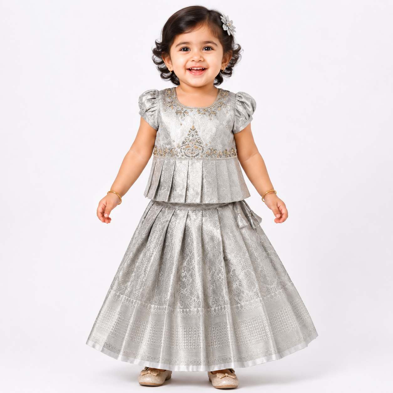 Thanika Silk Lehenga Set for Girls | 1Y to 5Y